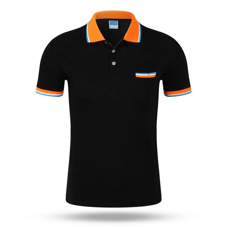 Marque Hommes 'S Polos D'été Style Polos À Manches Courtes Solide Chemise Maillots Chemisier De Luxe Polo Tendance