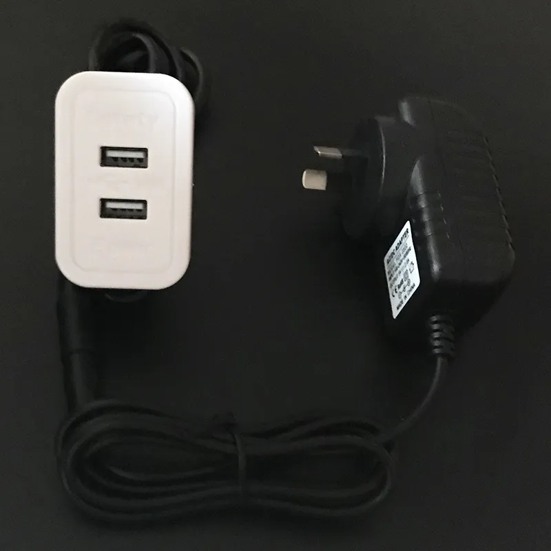 Möbelhardware Doppel USB2.0-Ausgangsverlängerungsdrähte Kabel, das in Schreibtischsofa Bednon-Grounding 10W Au Srandard Power Adapter Space Sparend USB-Ladehub eingebettet ist