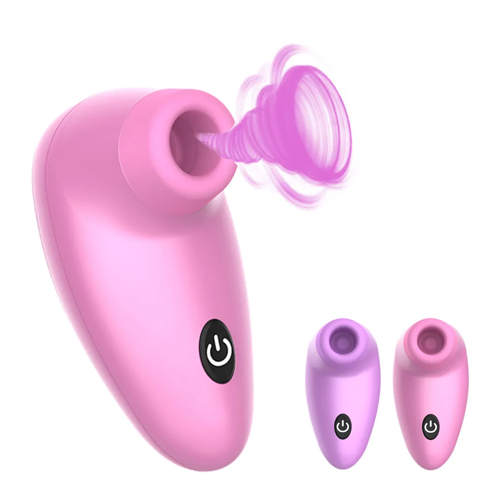 Sex Vibrator Clitoris Nipple Sucking Clitoral Stimulator Licking Vibrator 7 Mode Vibrating Nipple Sucker Oral Sex Toys For Women Y19070302
