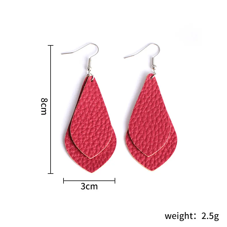 Wholesale faux leather earrings clearance