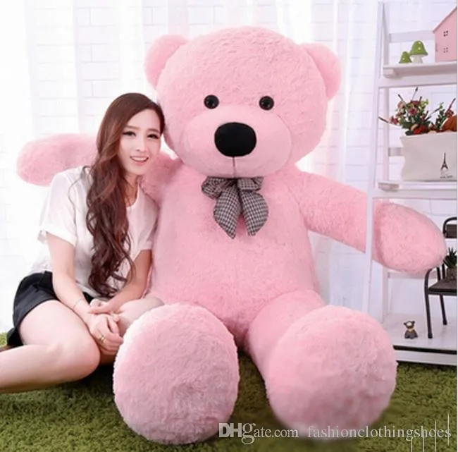 6 Ayaklar Büyük Teddy Bear Dolması 4 Renkler Dev Jumbo 72 "Boyutu: 180 cm Kucaklama Ayı Bebek Severler / Noel / Doğum Günü Hediyesi