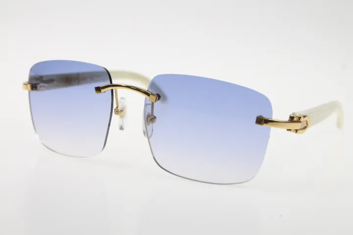 2020 Designer Rimless Rimless Sunglasses Mens Unisex Metal 