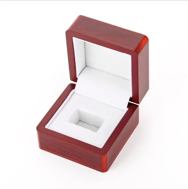 Scatola regalo in legno per anello campione di gioielli in palissandro