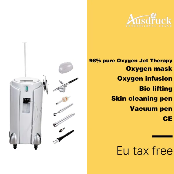 Oxygen Jet Peel Machine Facial Skin Pielęgnacja Blizny Trądzik Usuwanie Tleygen Wtryska Spray Bio Face Lift Retravenation Spa Beauty Salon Machine