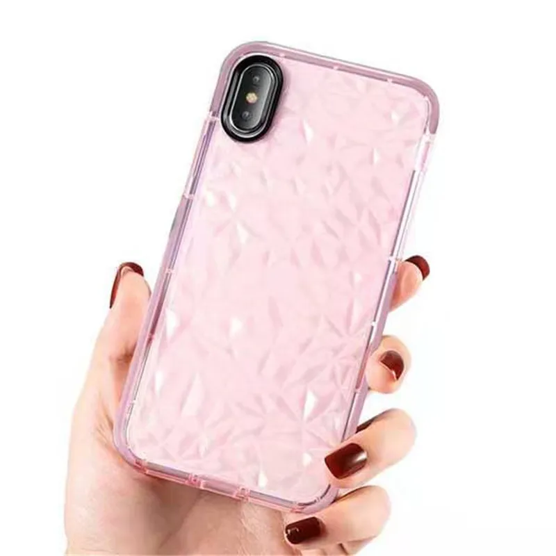 Voor iPhone 14 Pro Max Case Soft Shockproof Protector Crystal Bling Glitter Rubber TPU -kisten 13 13Pro 12 Mini 11 XS XR 7 8Plus