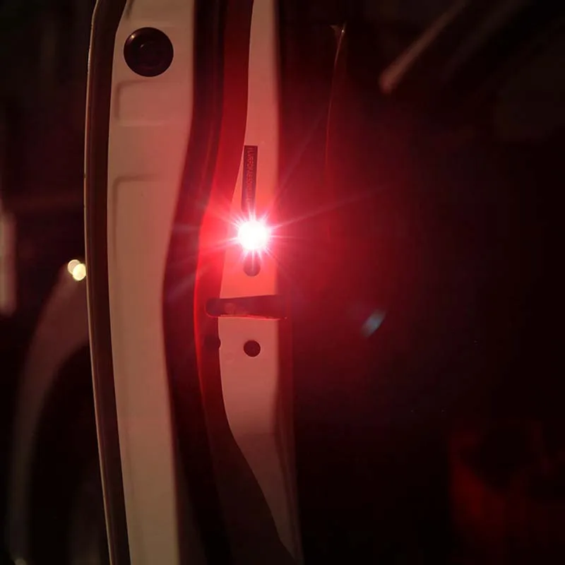 QoFina 2PCS Autotür-Warnleuchte Auto-LED-Türwarnleuchte, Türlampe