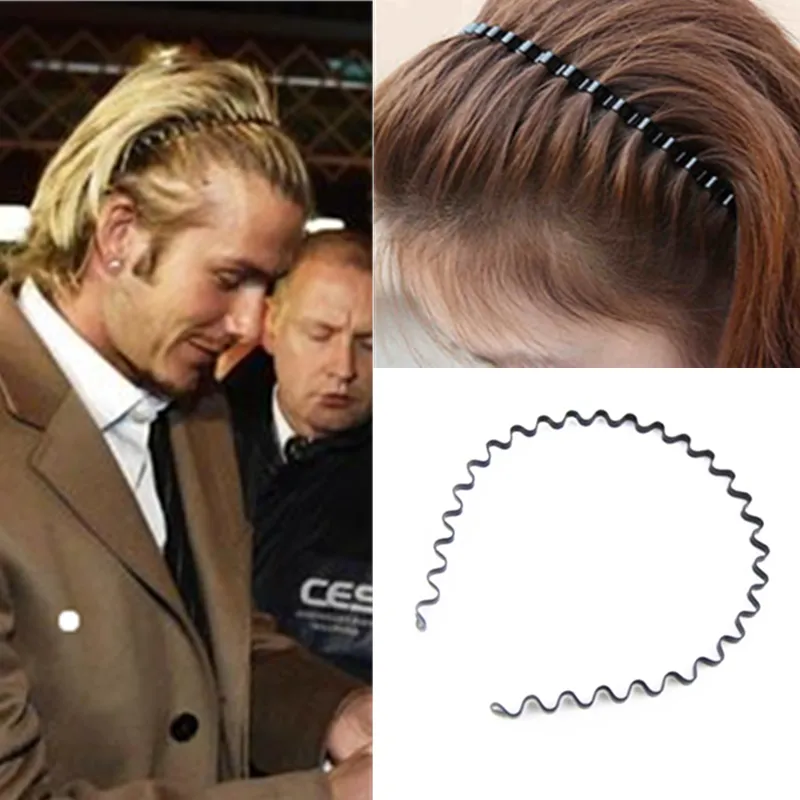 Simples e elegante forma de onda clipe de cabelo hairband feminino e bonito  masculino beleza modelagem ferramenta grampo de cabelo