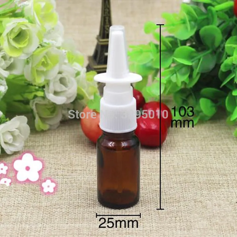 10ml colorful Glass nasal spray PET spray bottle plastic bottle makeup liquid dispensing tool with the sprayer tool F862