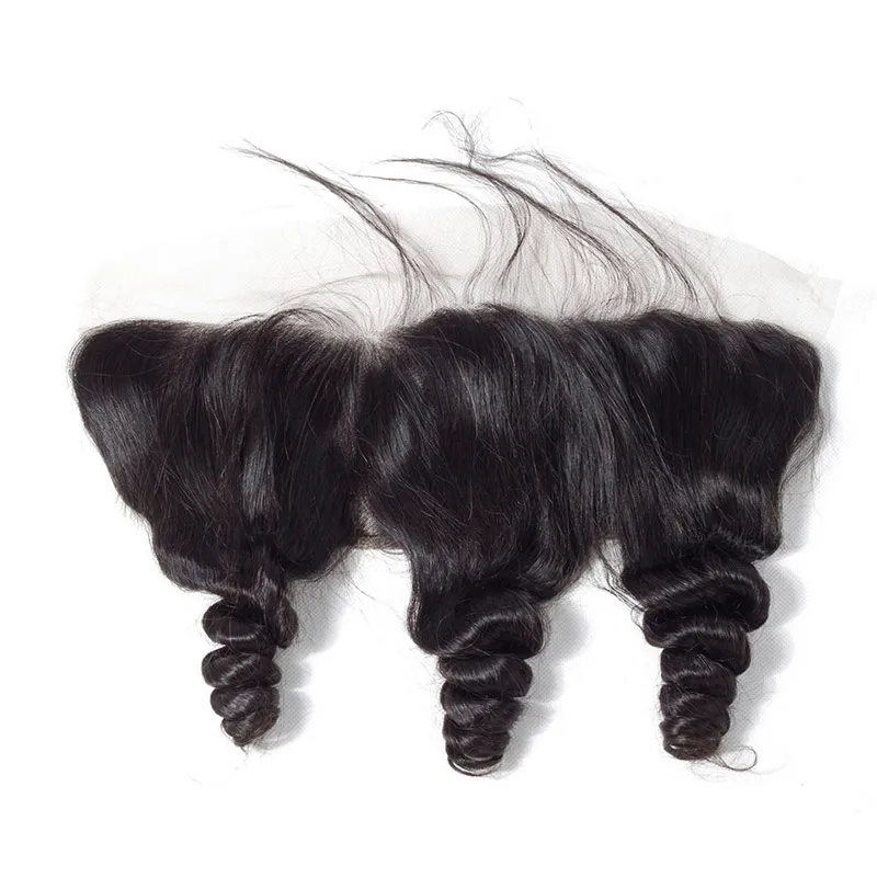 Índia crua bruta cabelo solto onda 13x4 renda frontal com cabelo de bebê livre parte solta onda indiana cabelo virgem abrigo 10-24inch