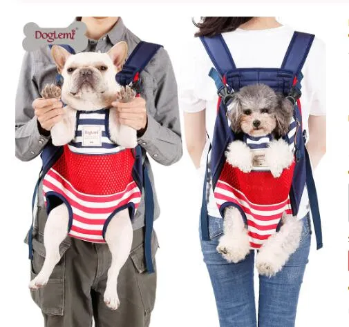 Pet Köpek Kedi Taşıyıcı Sırt Çantası Seyahat Taşıyıcı Ön Göğüs Büyük Taşınabilir Çanta 12kg Pet Açık Transportin Mochila Para Perro GB1283