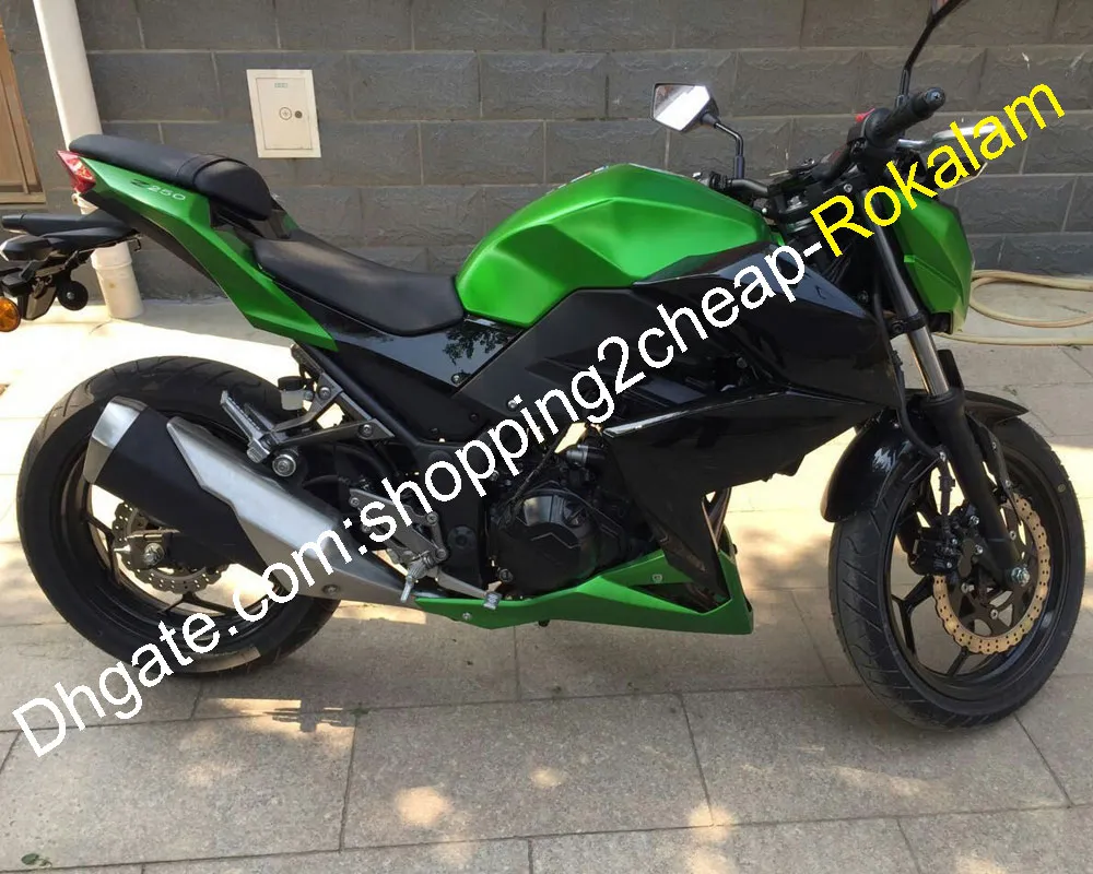 Для Kawasaki Z250 Z 250 Z300 15 16 Z 300 2015 2016 уличный мотоцикл оформление капота вторичного рычатка набор зеленый черный (литье под давлением)