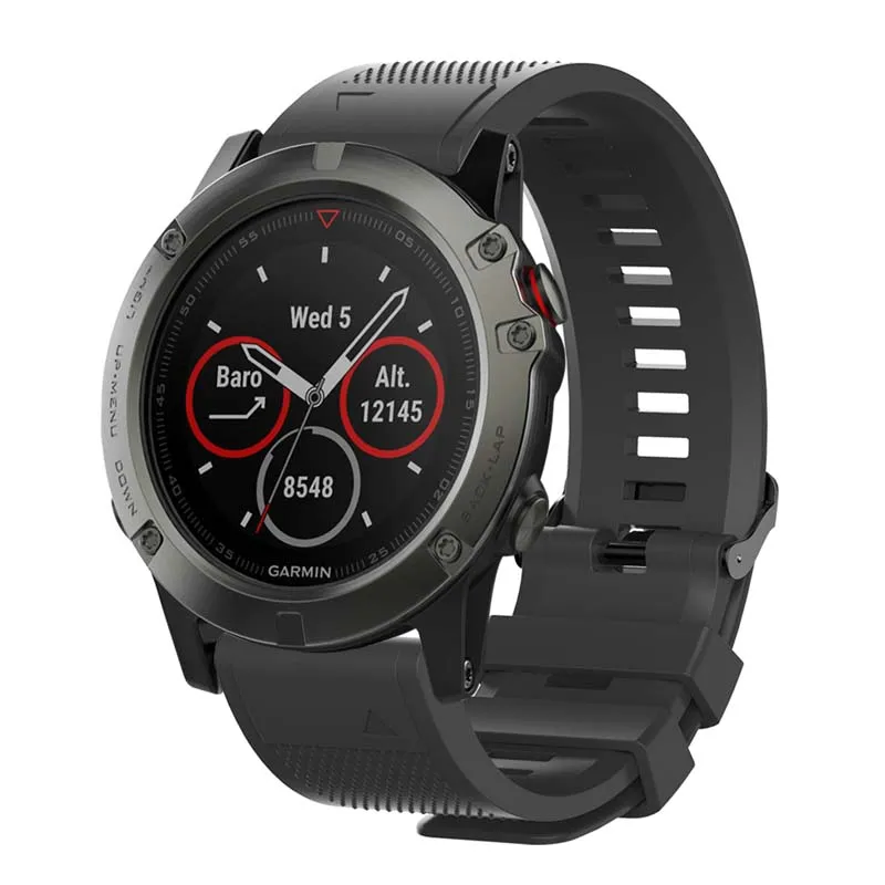 Correa De Reloj Para Garmin Fenix 3, Correa De Repuesto De Silicona Para  Reloj Fenix 3/Fenix 3hr/Fenix 5X/Fenix 5X Plus De 2,39 €