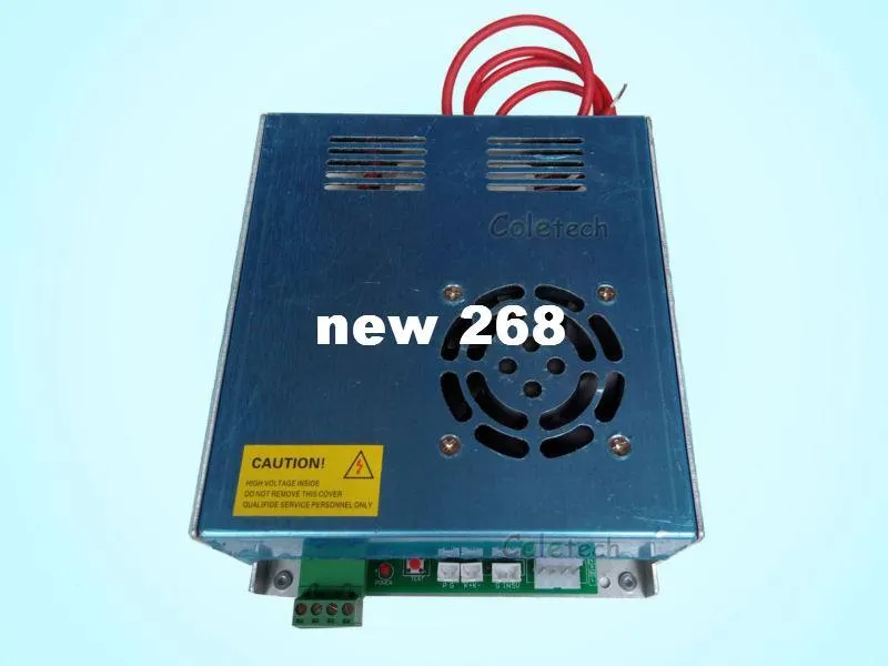 Freeshipping 40W Zasilacz do CO2 Laser Rury Grawer Cutter 110V / 220 V Switch Wysokiej jakości Biały port III