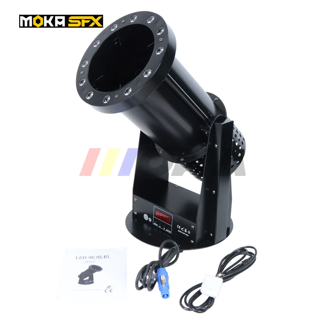 LED RGB Lighting Effect Confetti Launcher,DMX Fireworks Confetti For Stage Birthday Party