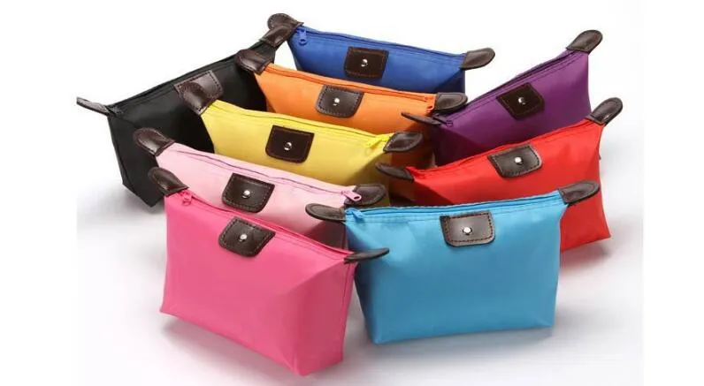 Bolsa de maquiagem feminina de alta qualidade bolsa de cosméticos à prova d'água bolsa de higiene pessoal bolsa de viagem casual pequena bolsa doce esporte 10 cores HOTSELL1