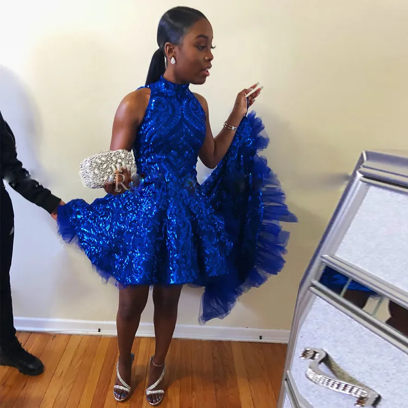 Royal blue prom deals dresses short
