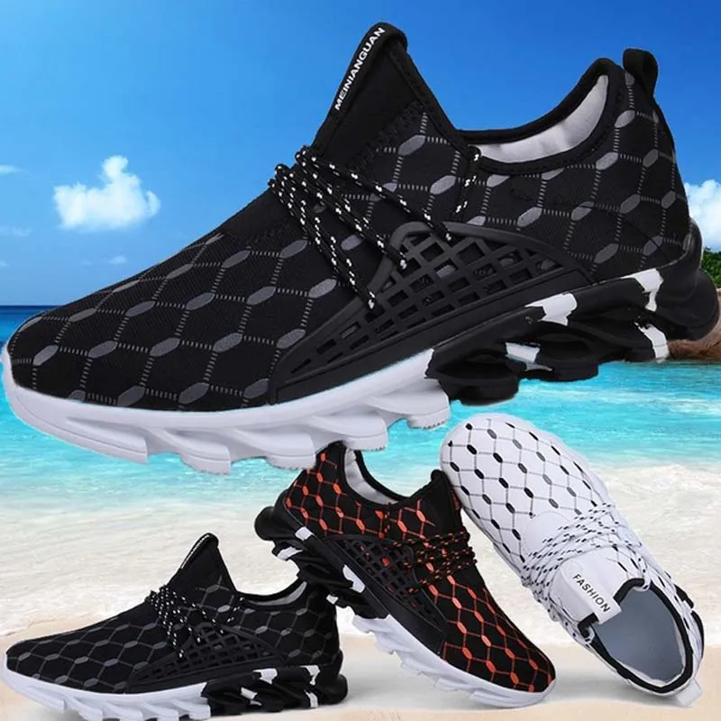 Four seasons high quality sports shoes, men's sports shoes, youth campus students ultra light running shoes breathable sports shoes