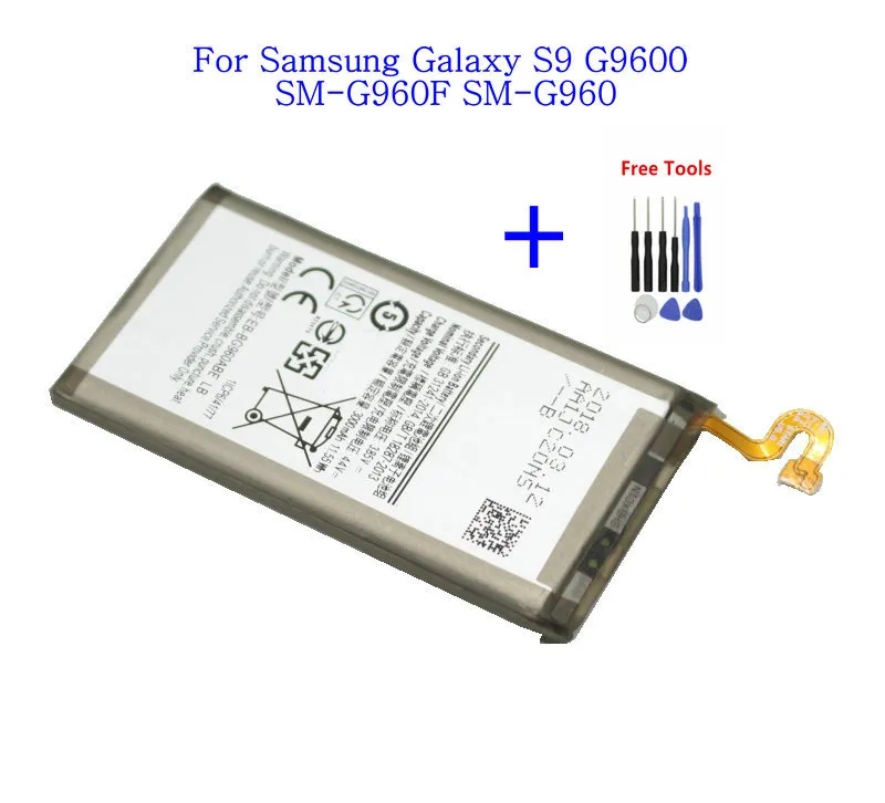 1x 3000mAh EB-BG960ABE Replacement Battery For Samsung Galaxy S9 G9600 G960 G960F G960A G960T G960S G960R4 G960V Batteries + Tools