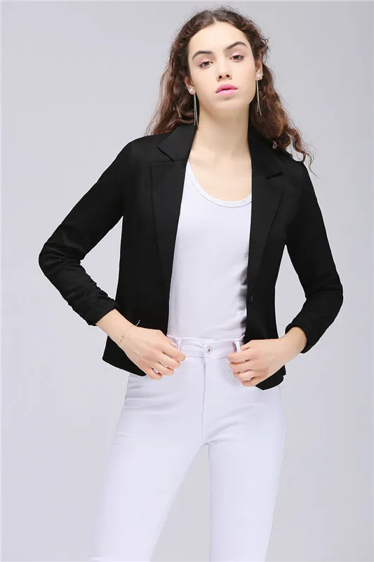 2020 Stock MisShow Women Blazers and Jackets Buttons One Piece High Low Design Half Sleeve Slim Suit Office Bandage Back Female FS1677