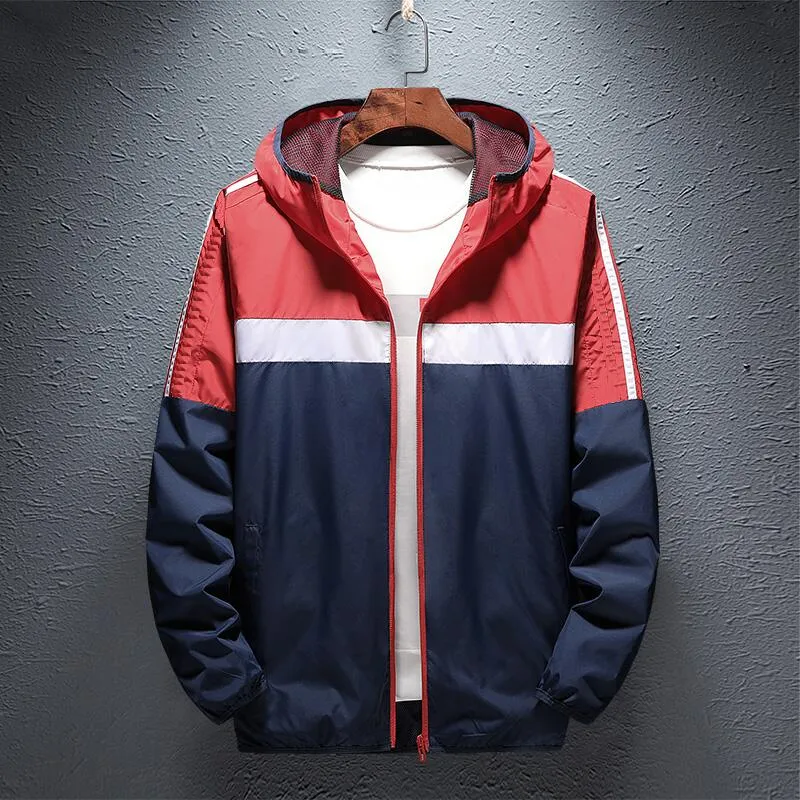 【BAON】[unisex] Haoshi color matching hood windbreaker 61F+Rpeq0uL._UY1000_.jpg