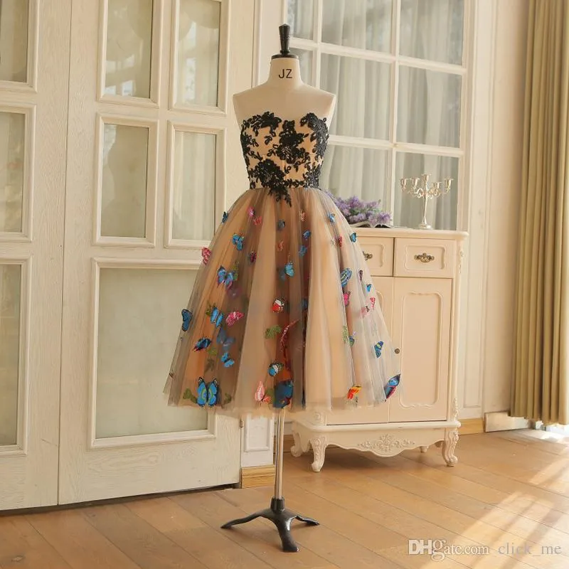 green emerald velvet dress Mia Belle Girls Blue Butterfly Tulle Dress main image 0
