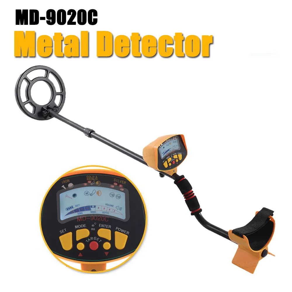 PINPOINT MD-9020C Professionele Hobby Hoge Gevoeligheid LCD-scherm Backlight Underground Gold Search Metaaldetector MD9020C