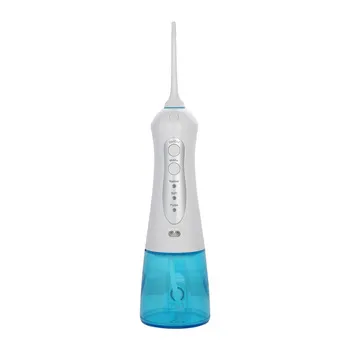 300ML Oral Portable Irrigator Electric Water Flosser Dental Water Jet Desktop Flosser Cordless Teeth Cleaning Tools with 2 Floss Tips