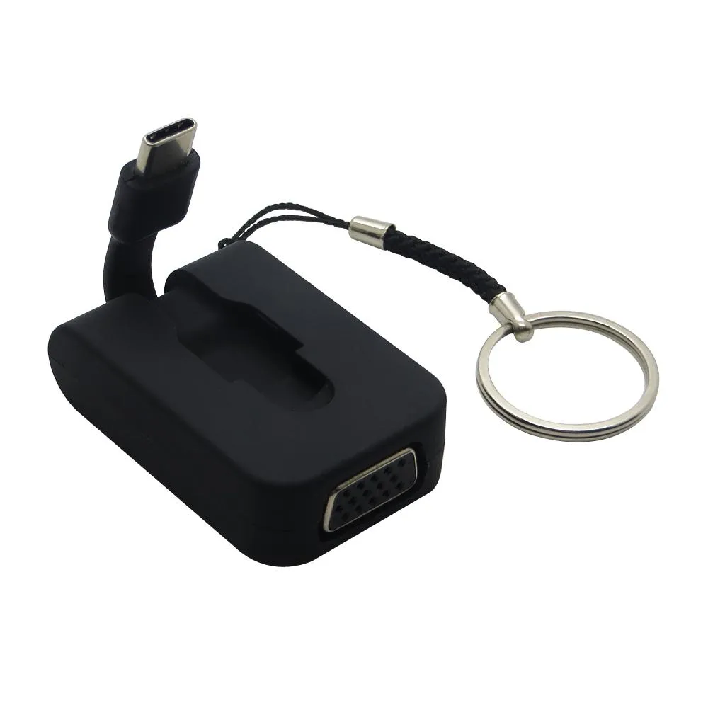 Portable-Keychain-USB-C-USB-3-1-Type-C-Male-to-VGA-Female-2K-1080P-Display (1)