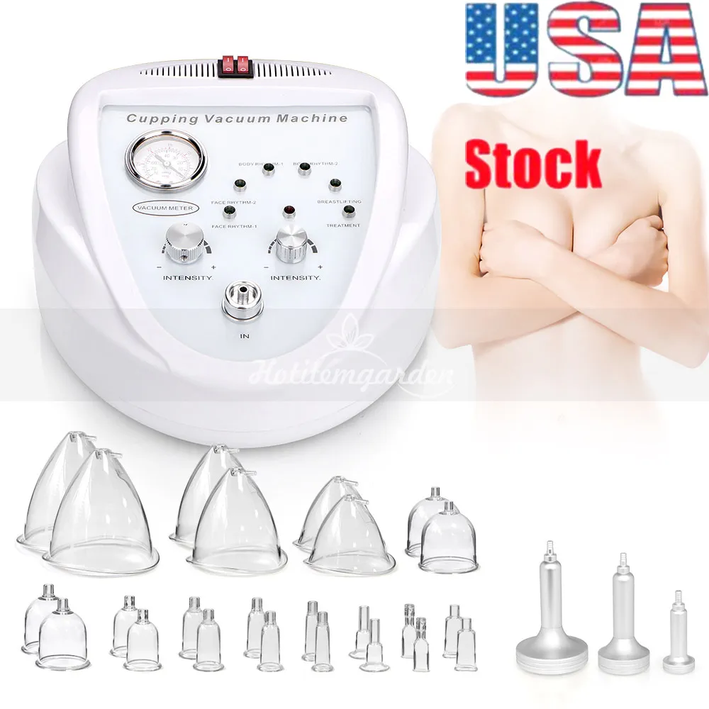 USA kostenloser Versand Vakuum-Massage-Therapie-Maschine Vergrößerungspumpe Brustvergrößerung Massagebecher und Körperformungs-Schönheitsgerät