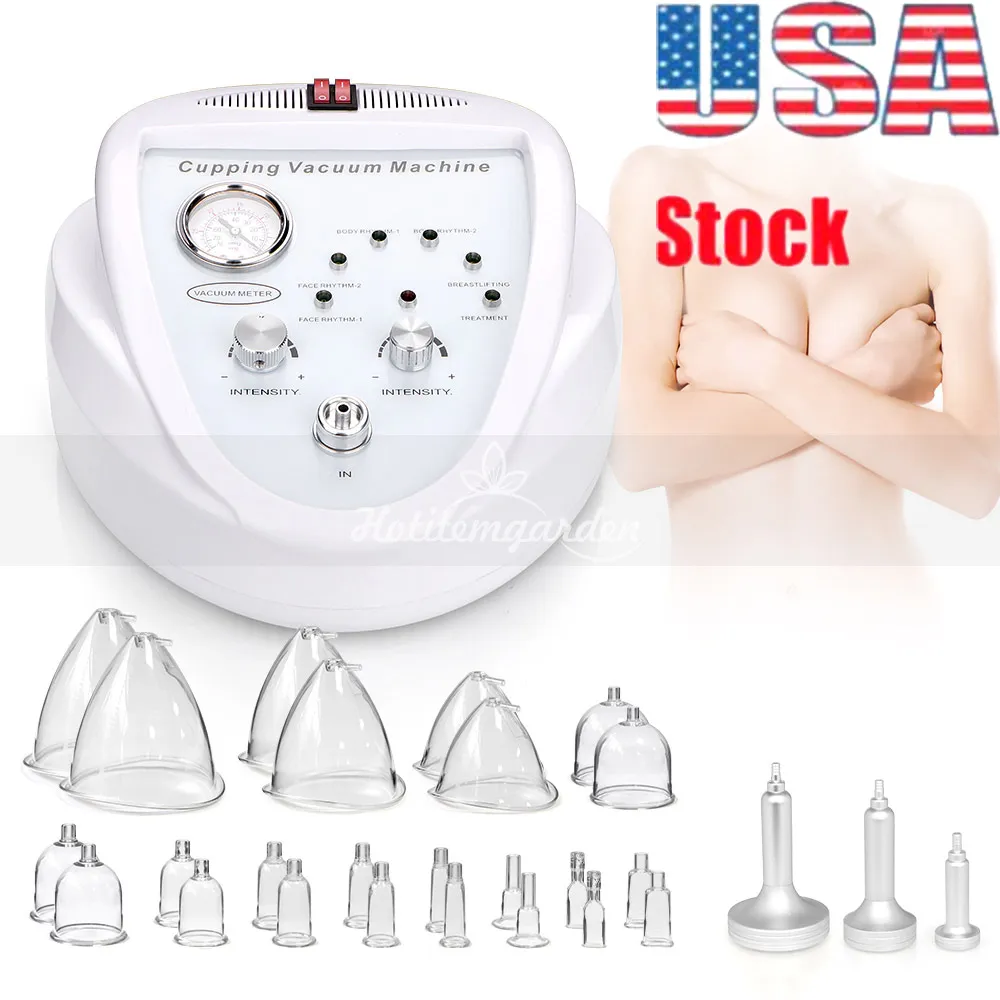 EUA Frete Grátis Vacuum Massage Therapy Máquina de bomba de aumento de elevação de mama Enhancer Massager Copo E Dispositivo Body Shaping Beauty