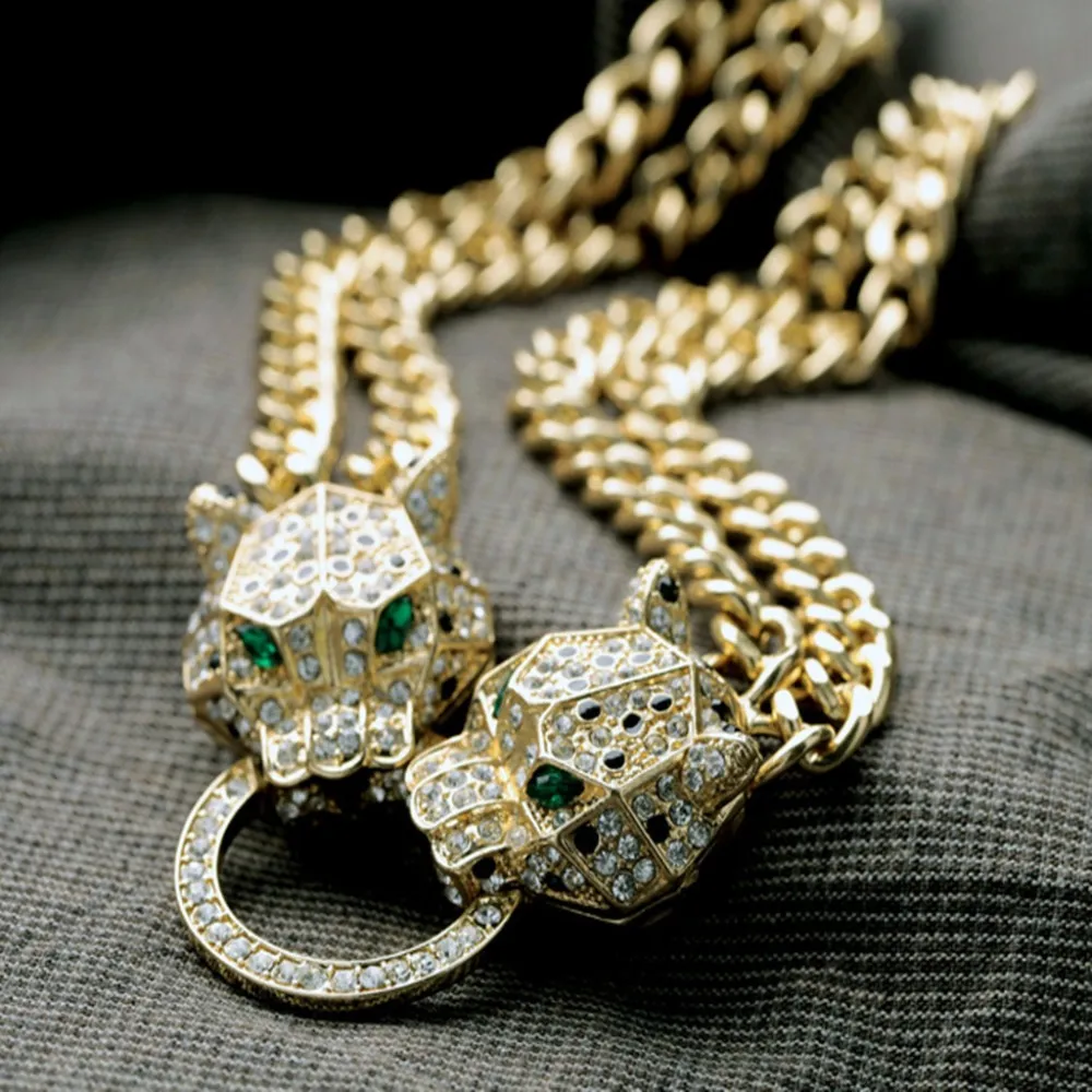 Leopard Head Gold Statement Necklace Fashionable And Spacious From Buyer2016 16.72 DHgate.Com
