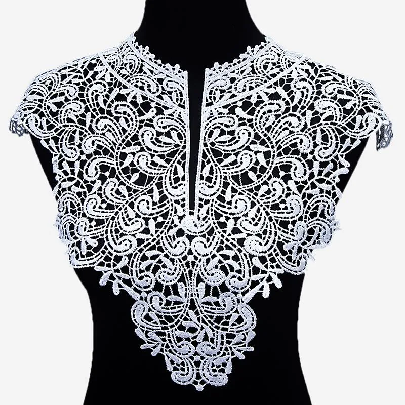 Lace Choker Collar: Polyester V Neck Lace Collar Fabric Set, DIY