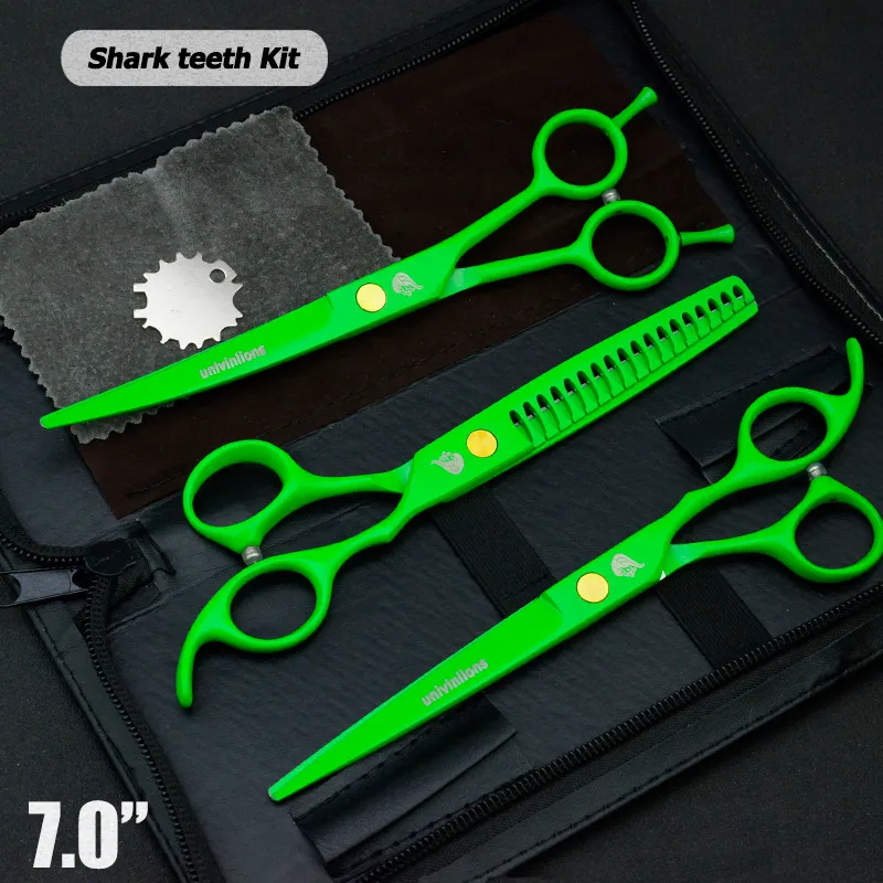 7 Inch Pet Dog Grooming Scissors Clippers Flat Teeth Thinning Scissors