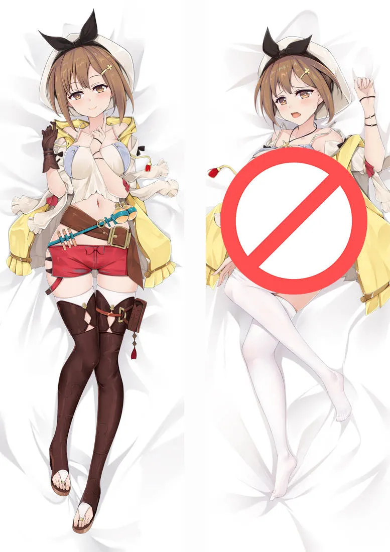 atelier Escha logia anime Personagens rorolina frixell tampa do descanso de lance Atelier Rorona O Alquimista de Arland corpo Pillowcase Dakimakura