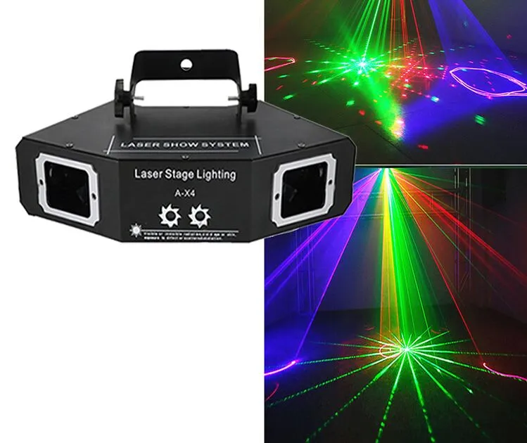 luce laser da discoteca RGB fascio di luce a colori completo effetto DJ proiettore scanner illuminazione scenica laser MYY