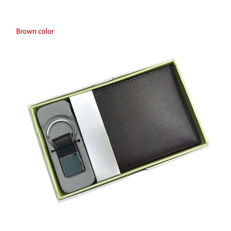 Código 1310 carteira de couro genuíno masculina moda carteiras e chaveiro conjunto designer bolsa curta com porta-cartões de bolso de moedas high2270