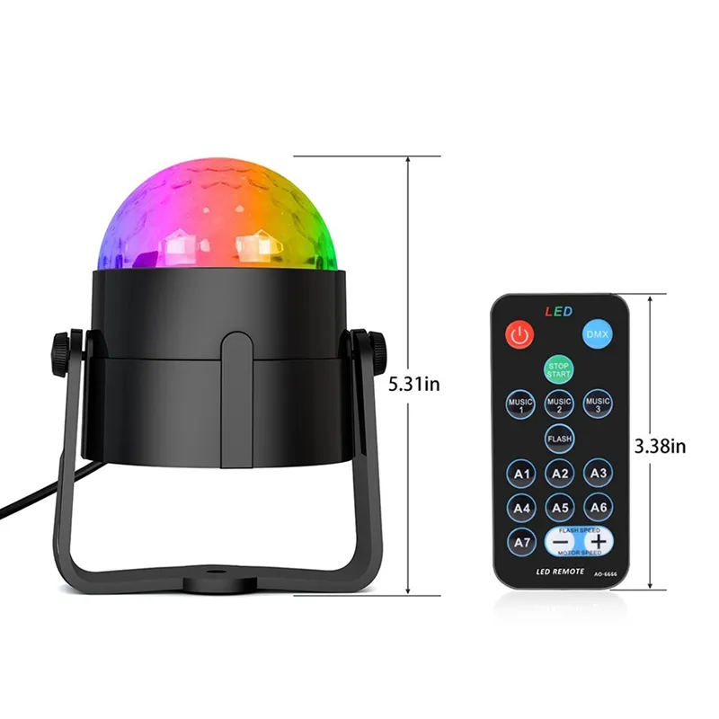 Sound Activated Rotating Disco Ball Disco Light Bluetooth 3W RGB LED Strobe  Light For Christmas, Home, KTV, Xmas, Wedding Show Umlight1688 From  Umlight1688, $9.77