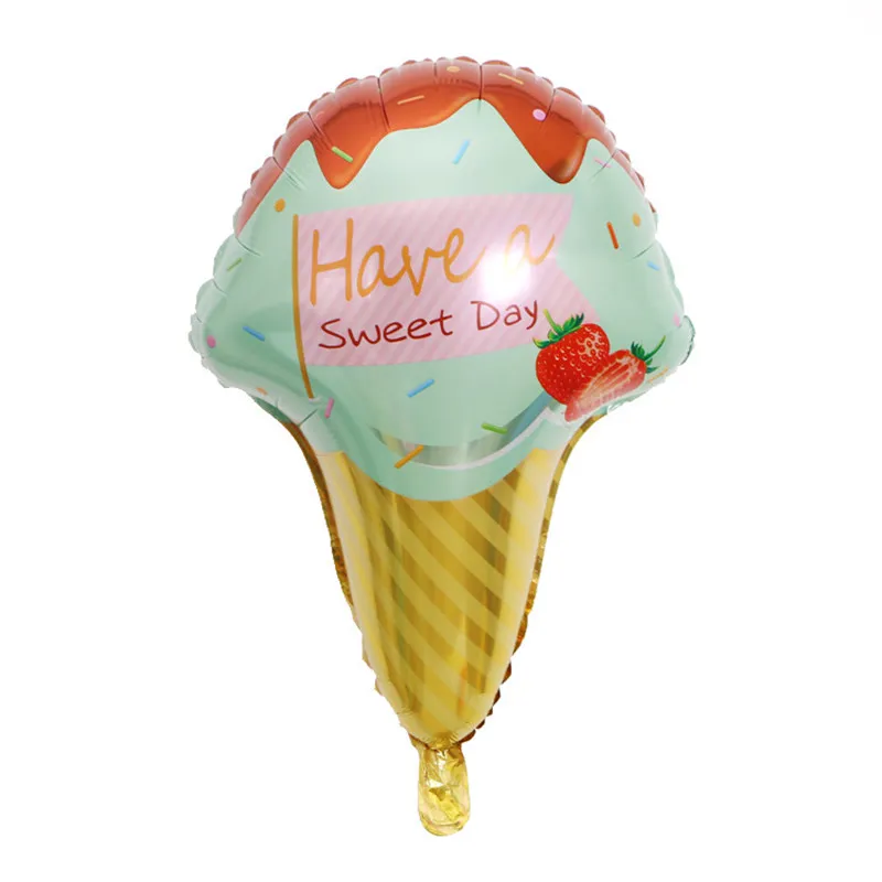 Big Donut Ice Cream Helium Balloon BabyShower Boy Girl Air Baloon Birthday Party Decorations Kids Event Supplies Kit Toys Balls