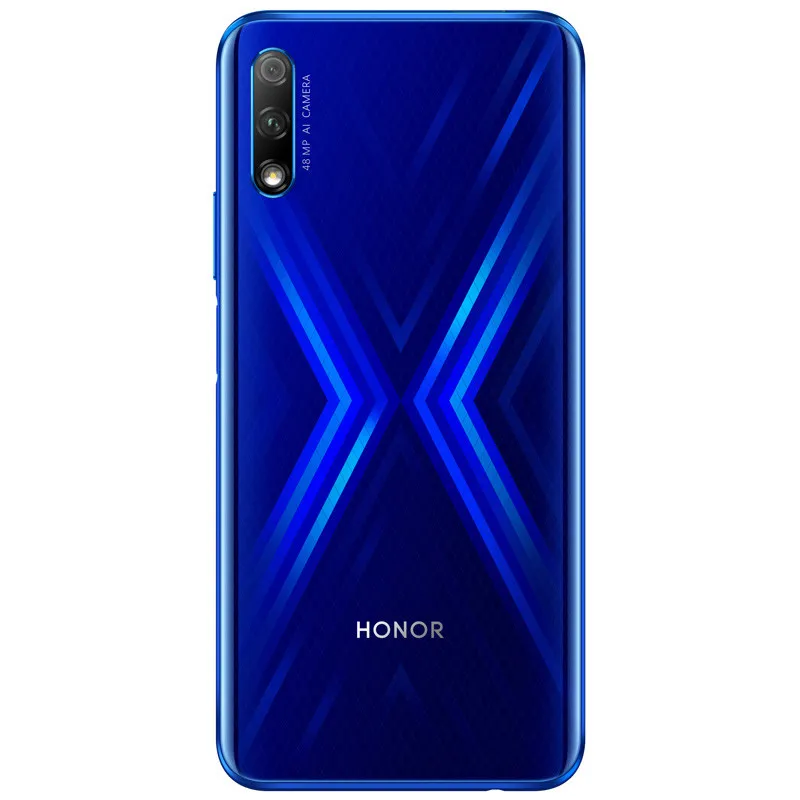 Téléphone portable d'origine Huawei Honor 9X 4G LTE 4 Go de RAM 64 Go de ROM Kirin 810 Octa Core Android 6,59 "Plein écran 48,0 MP ID d'empreinte digitale AI 4000 mAh téléphone portable intelligent