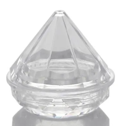 5G Diamant Shape Cream Box Acrylic Bottle Diamond Cream Nail Glitter Pots Makeup Packing Cream Jars