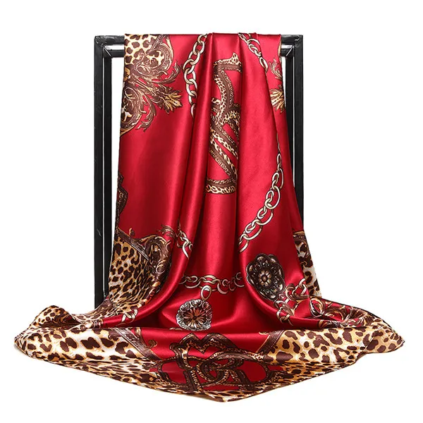 90см * 90см квадратный шарф модный цветок мешок шарф высокого класса шарф female1