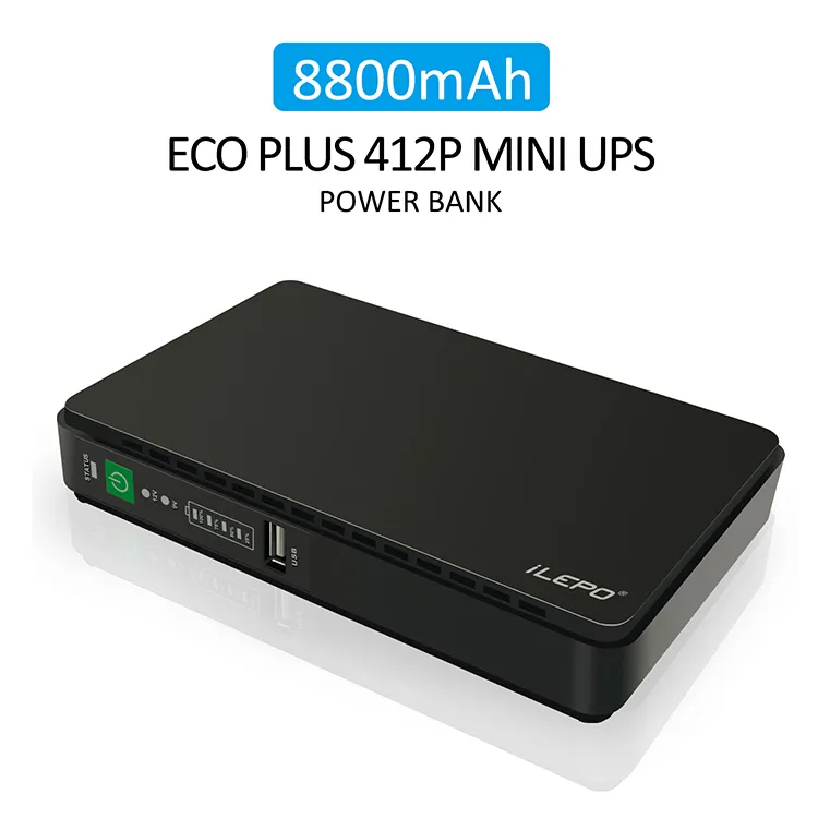 Sistema di continuità Mini Power Bank per caricabatterie per telefoni cellulari Router con funzioni POE UPS Batteria al litio integrata da 8800 mAH