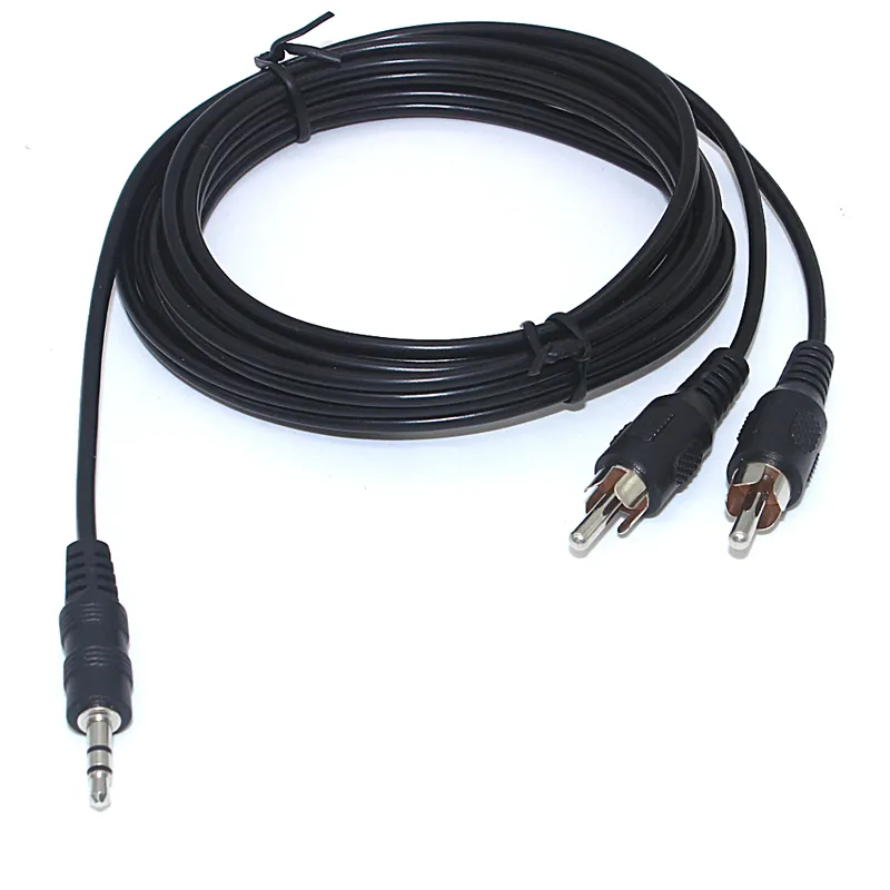 3,5 mm auf 2 RCA-Audiokabel, Audio-Hilfsadapter, Stereo-Splitterkabel, AUX-RCA-Y-Splitter für Heimkino, MP3-Player/Telefon-Kopfhörerausgang zum Heim-Audiosystem (5,9 Fuß)