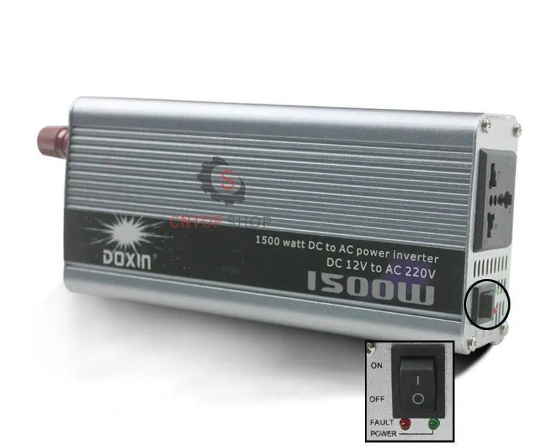 Doxin Inverter Doxin 1500W 12V To 220V Modified Sine Wave Power Inverter Household And ...