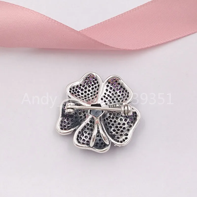 Andy Jewel Authentic 925 srebrne koraliki Srebrne Koraliki Chwalebny wisiorek kwitnący i urok broszki pasuje do europejskiej biżuterii w stylu pandora Bracel249s