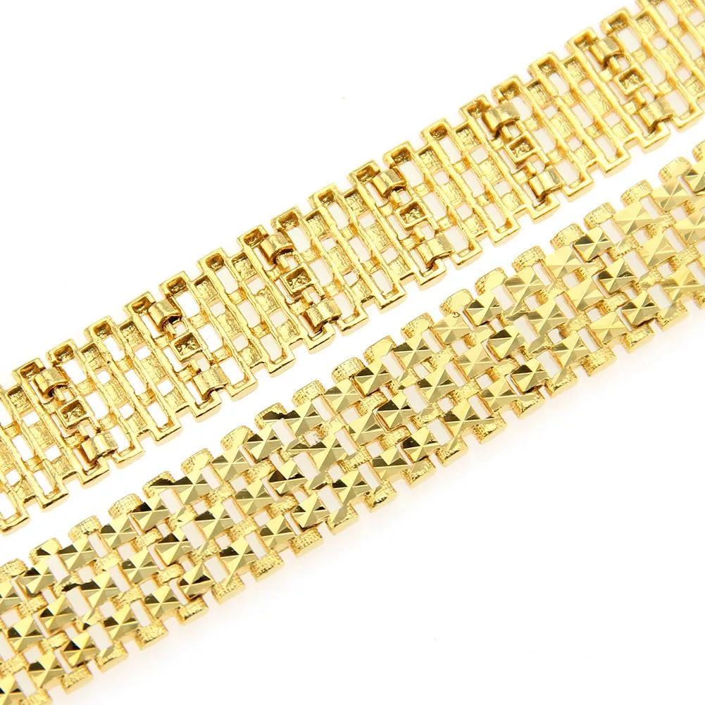DHgate.com:Mens Personalized Gold-Plated Hip Hop Bangle