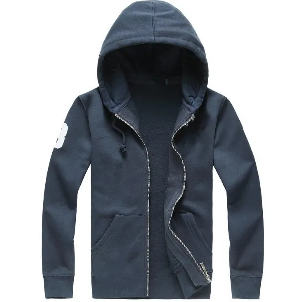 Mens Jackets Zipper Hoodies Sweatshirts Höst Vinter Casual med Djur Broderi Sport Långärmad