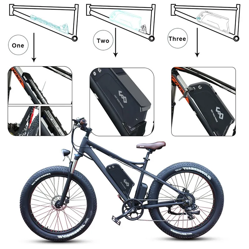 Batería de Litio 48 V 12AH 11.6AH Con Celda NCR 48 V 750 W Batería de Bicicleta Electrónica Para BAFANG BBS02 750 W Motor de 500 W