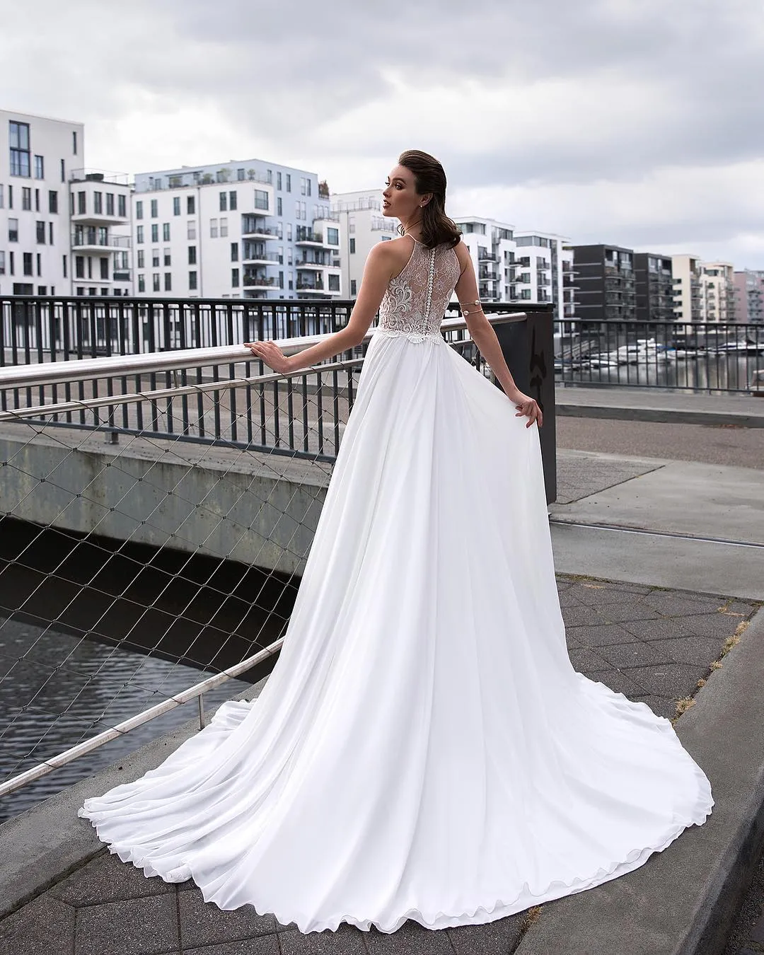 Abiti da hotsell sposa chiffon