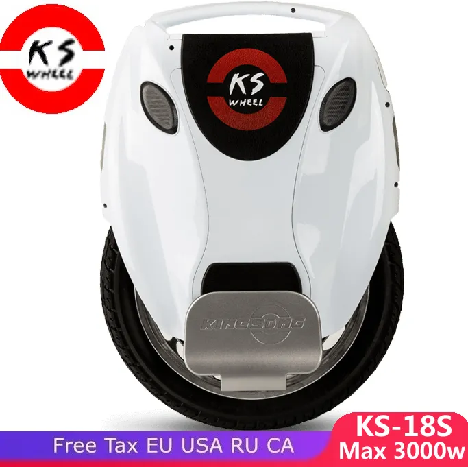 KingSong 18S Electric Unicycle Longest Mileage Max 3000W Motor 1360wh
